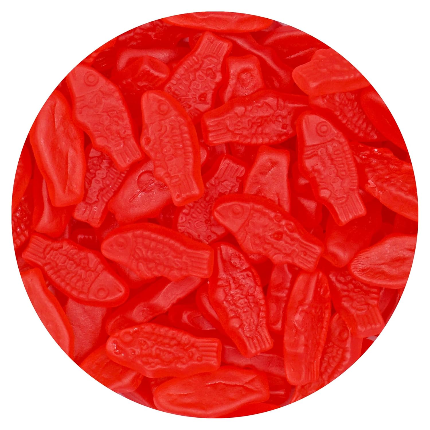 Swedish Mini Red Fish, 3 Pound Bulk Bag, Gummy Candy, The Hampton Candy Company