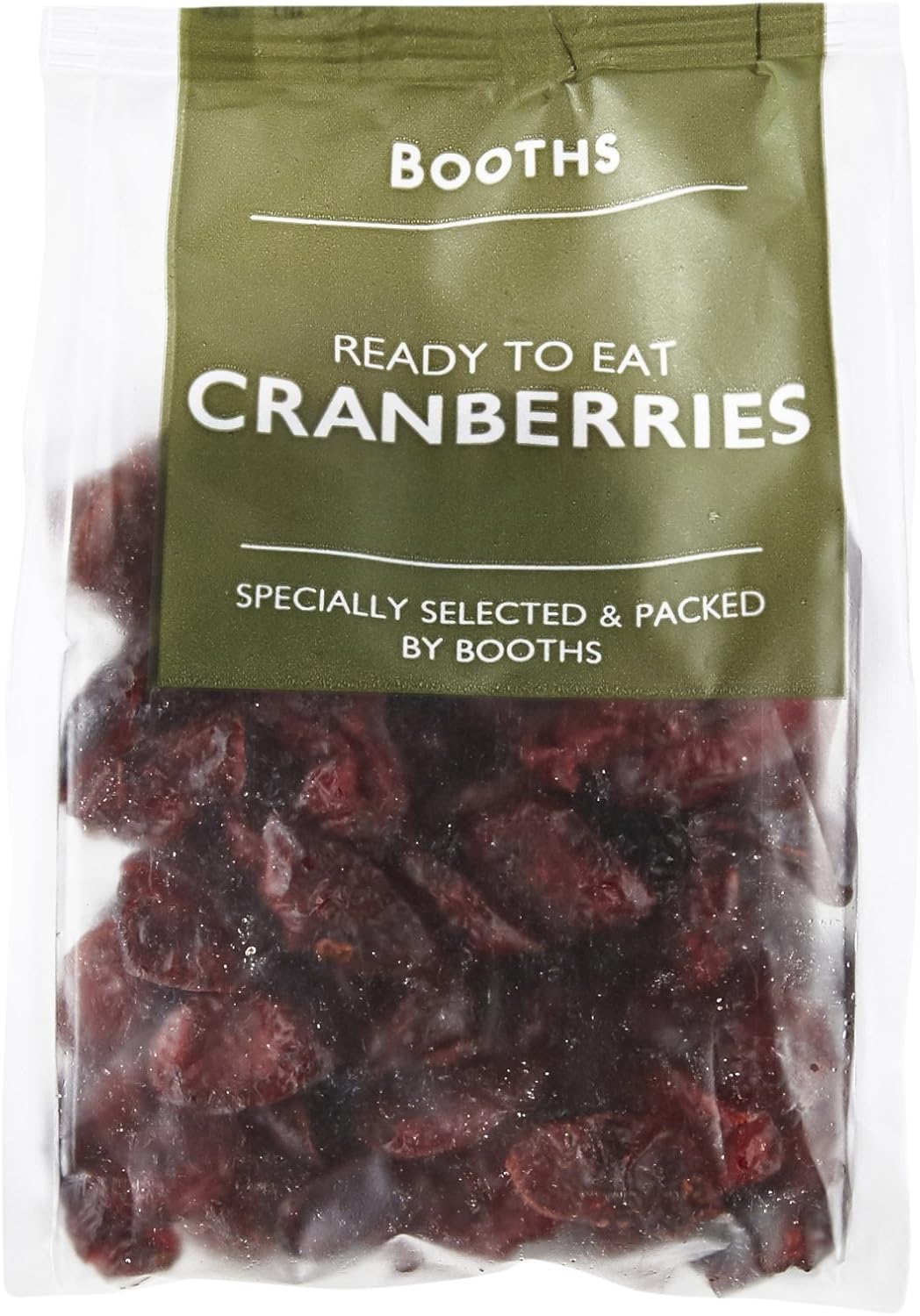 Booths Sweetened Dried Cranberries, 100g
