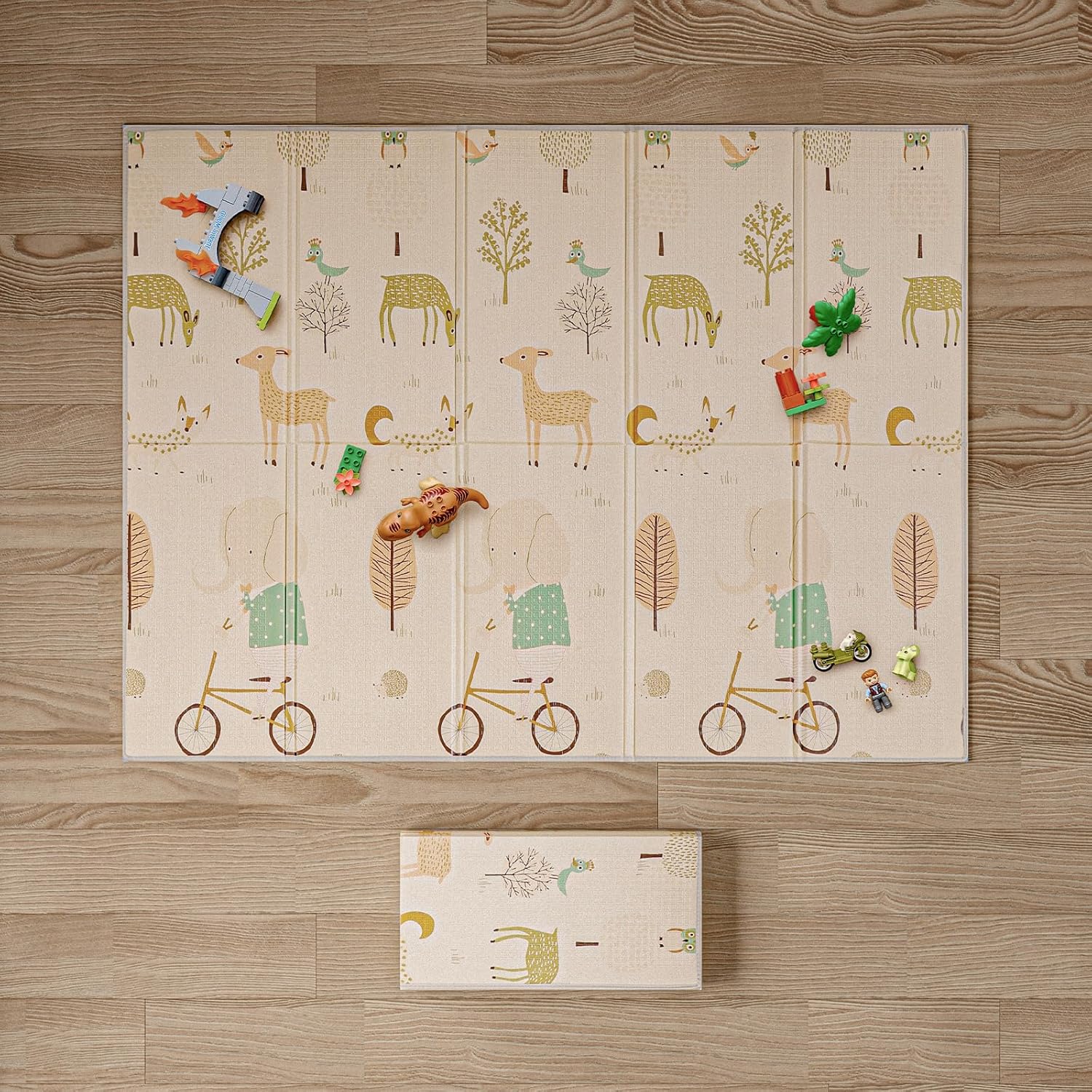 Gupamiga Baby Folding mat Play mat Extra Large Foam playmat Crawl (White)