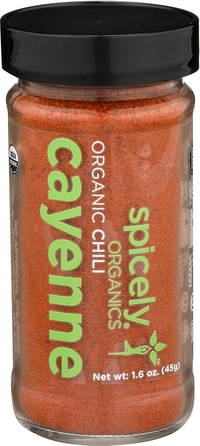 Spicely, Pepper Cayenne Organic, 1.6 Ounce