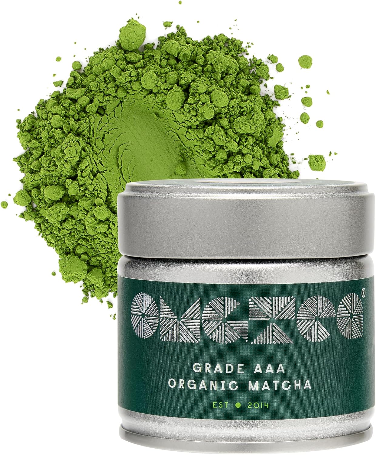 OMGTEA Very High-Grade Organic Japanese Matcha Green Tea Powder Ceremonial Grade AAA – 30g/30 Servings. Great Taste Award Winner 2023
