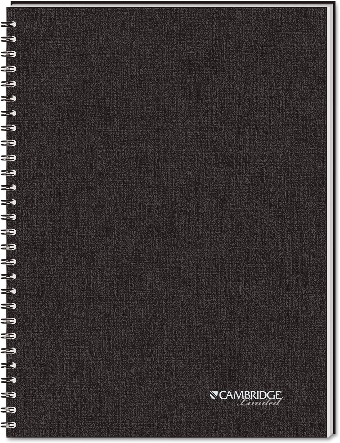 Cambridge Notebook, Business Notebook, 8" x 5", 80 Sheets, Legal Ruled, Flexible Cover, Wirebound, Gray (06074)