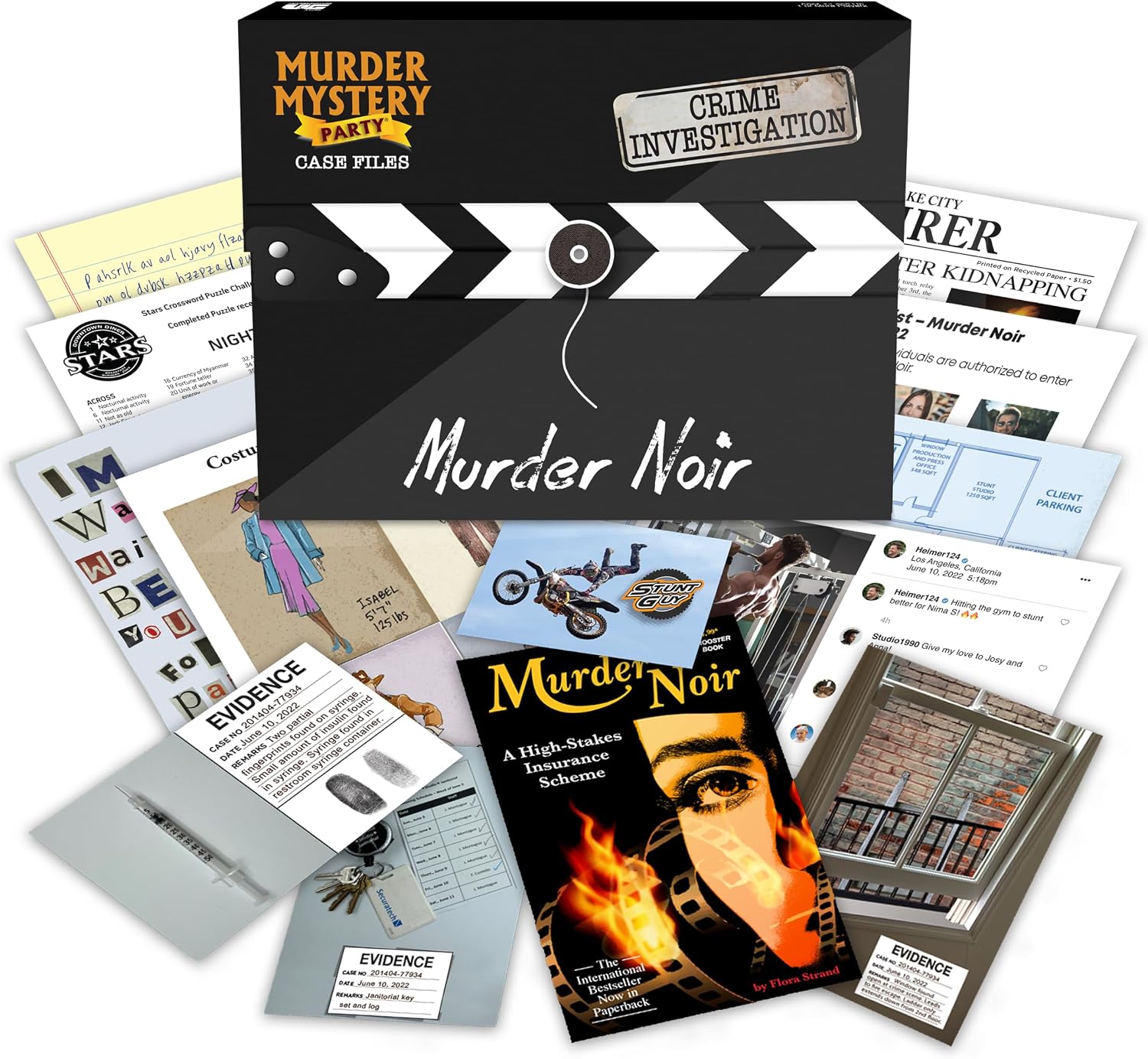 Murder Mystery Party Case Files: Murder Noir for 1 or More Players Ages 14 and Up