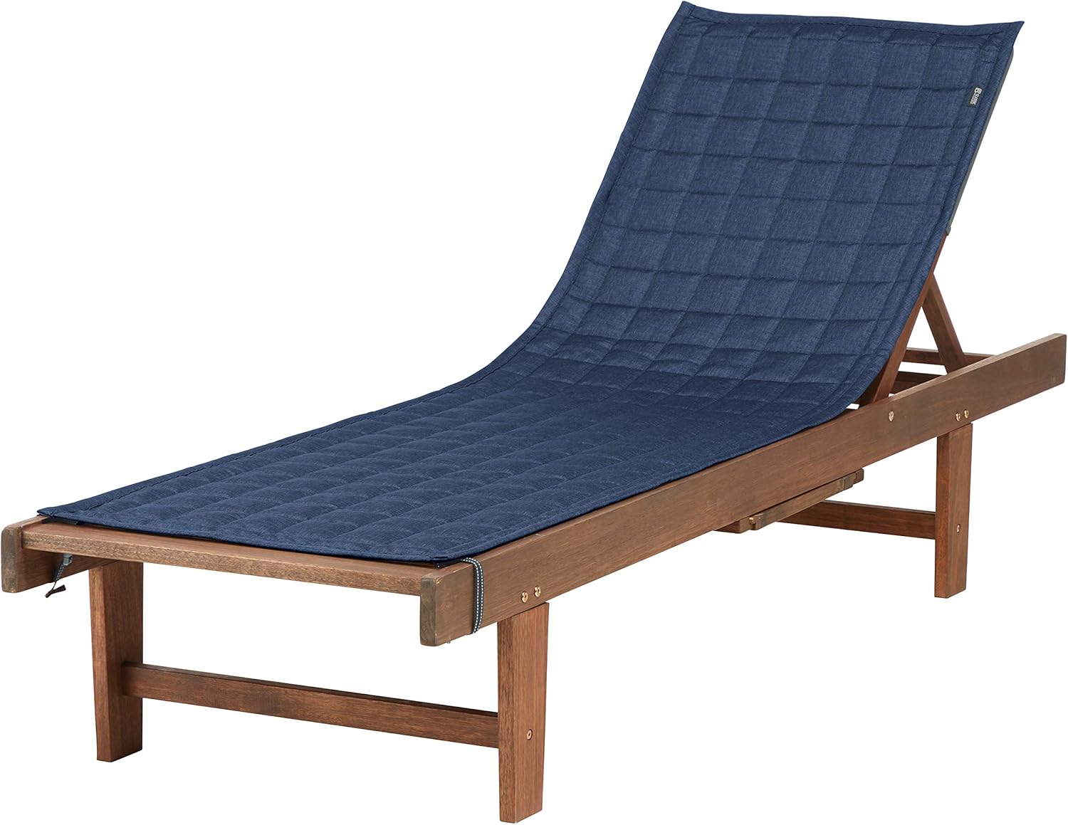 Classic Accessories Montlake Water-Resistant 80 Inch Patio Chaise Lounge Slipcover, Heather indigo, Patio Furniture Covers