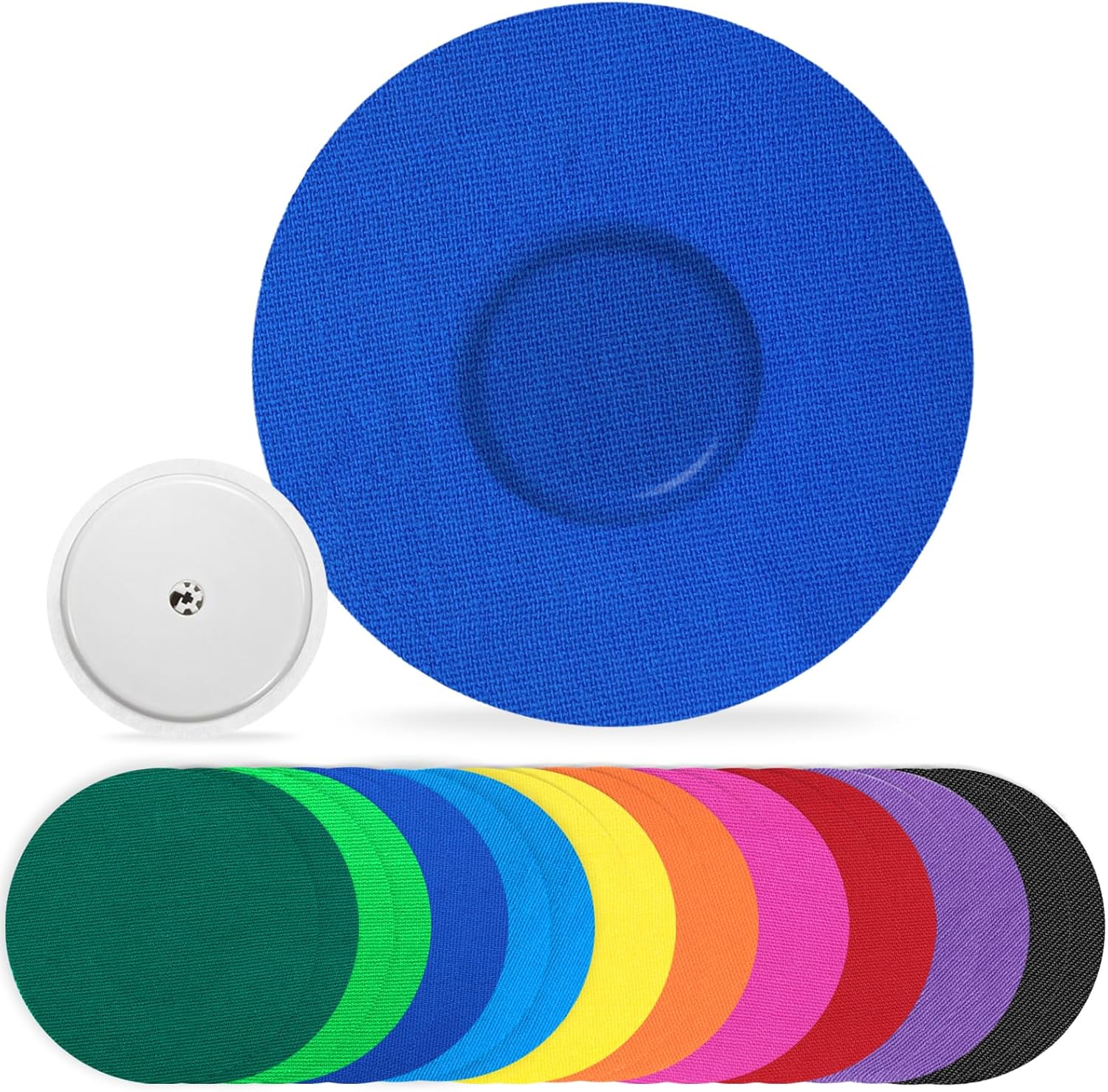 funpatch Freestyle Libre 2 Sensor Covers, 20Pack Waterproof Adhesive Patches for Libre 2 Sensor Flexible CGM Tape Hypoallergenic & Latex-Free 14 Days Long Stay No Glue in The Center, Multi-Colored