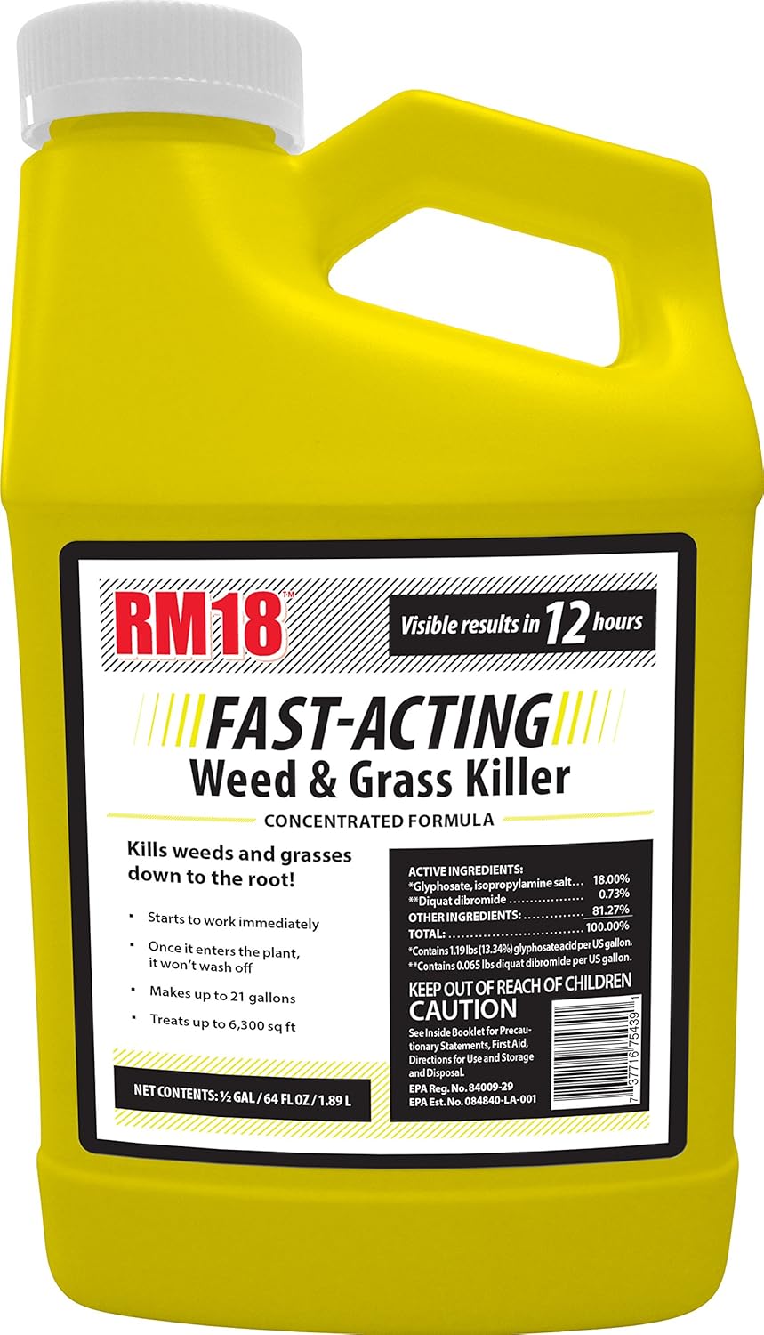 Fast -Acting Weed and Grass Killer, 64-ounce