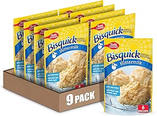 Betty Crocker Bisquick Complete Buttermilk Biscuit Mix, Just Add Water, 7.5 oz. (Pack of 9)