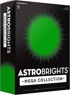 Astrobrights Mega Collection, Colored Cardstock, Ultra Green, 320 Sheets, 65 lb/176 gsm, 8.5" x 11" - MORE SHEETS! (91678)