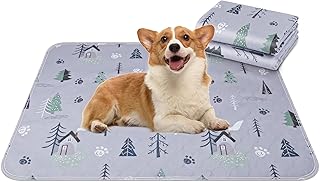 UPSKY Washable Pee Pads for Dogs, 2 Pack 18"x 24" Reusable Puppy Pads Super Absorbent Dog Pee Pads, Waterproof Pet Potty Training Pads Leakproof Anti-Slip Whelping Pads for Crate, Playpen