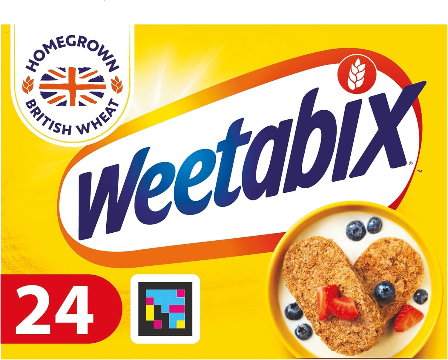 Weetabix, Breakfast, Packed with Fibre, High in Vitamin D, Low in Sugar and Salt, 24 Biscuits (430g)