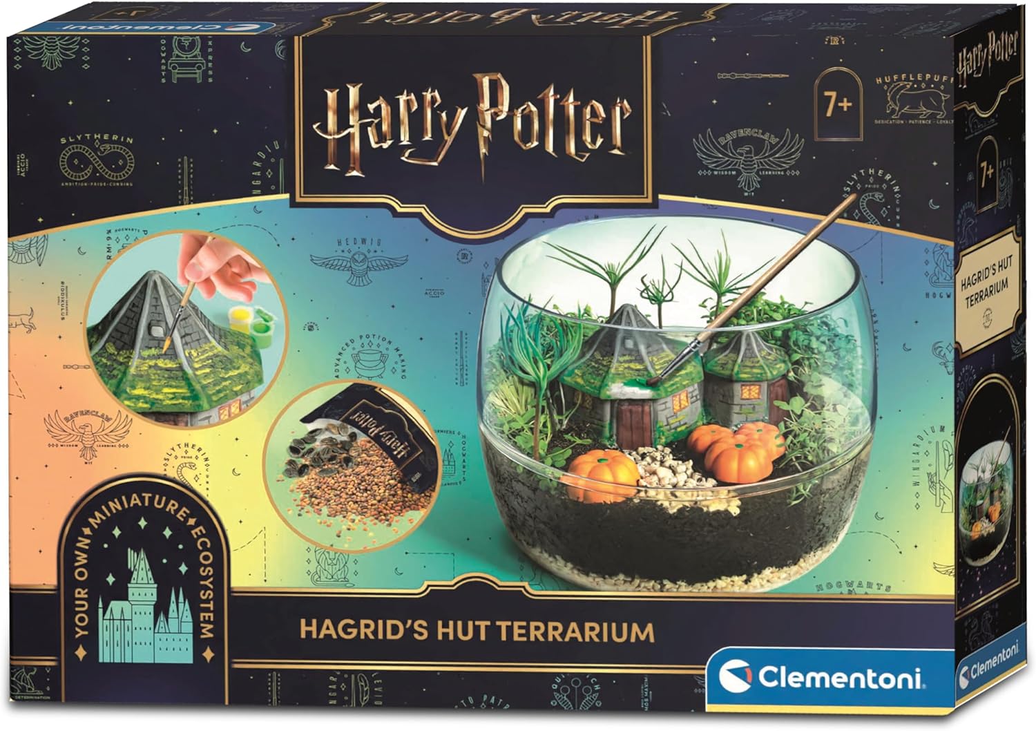 Clementoni- Harry Potter Terrarium Kit: Build Your Magical Greenhouse, Educational Sceintific Toys (7+ Years) - Packaging May Vary