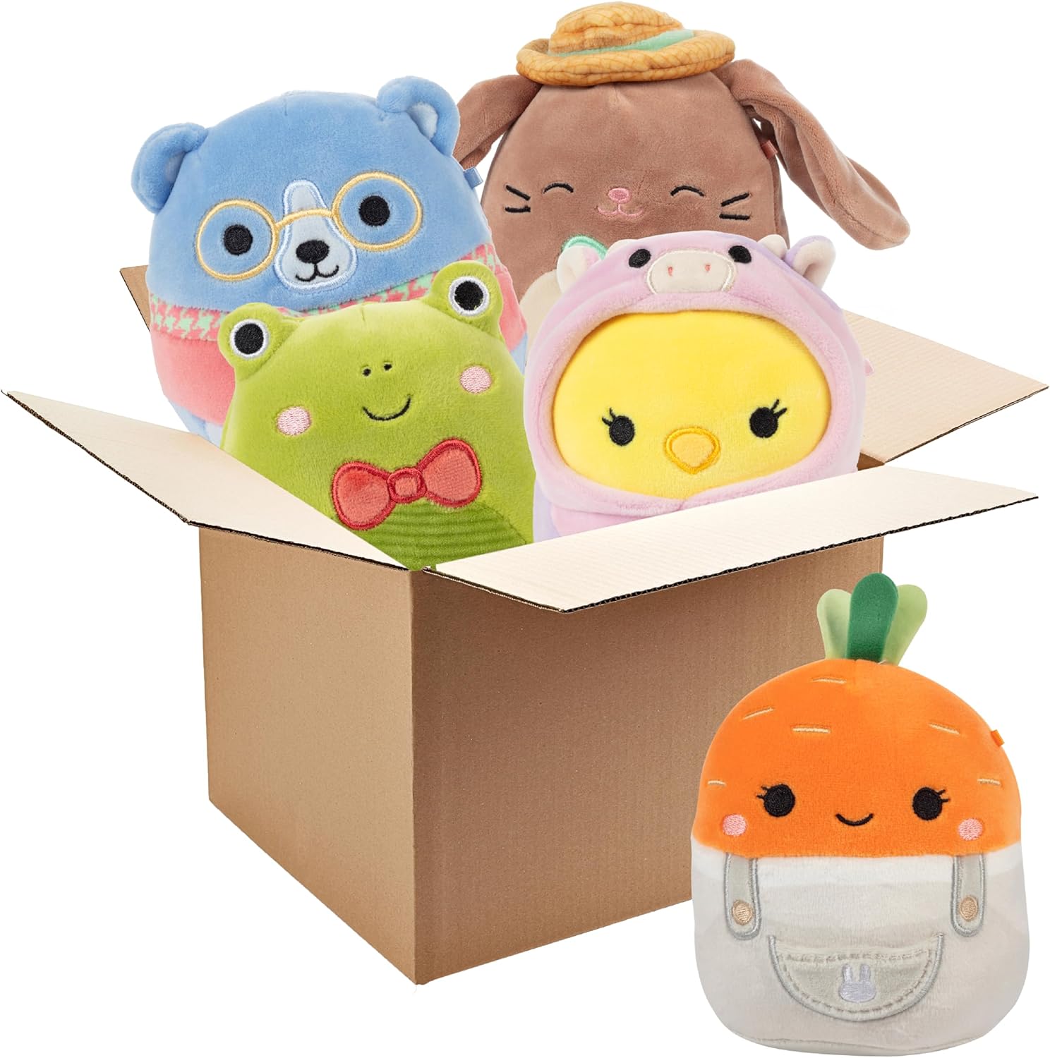 Squishmallows 5" Mystery Box Easter Plush 5 Pack - Officially Licensed Kellytoy - Collectible Soft & Squishy Mini Easter Stuffed Animal Toy - Add to Your Squad - Gift for Kids, Girls & Boys - 5 Inch