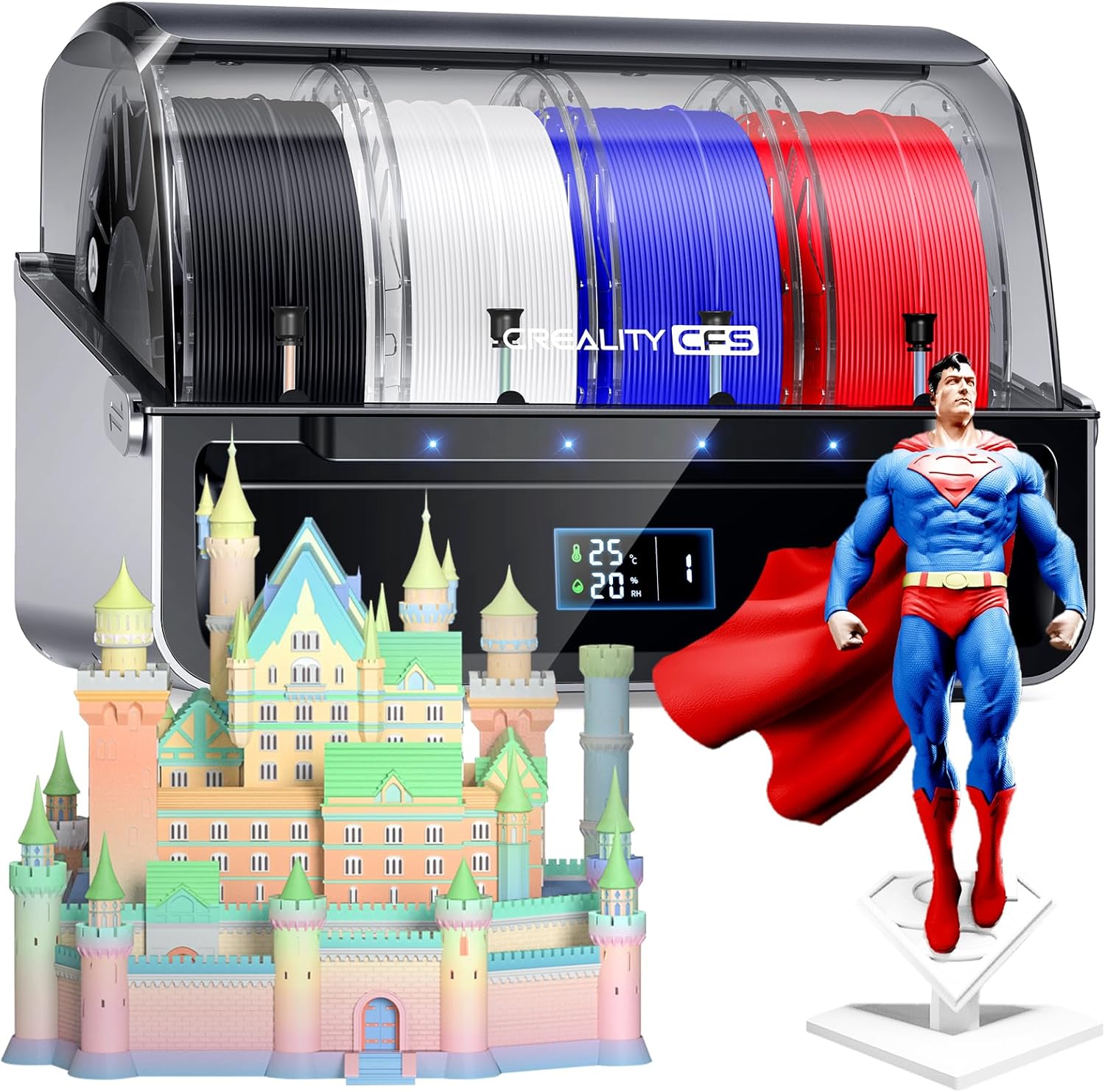 2025 Official CREALITY CFS - Creality Filament System, Multi-Color 3D Printer Automatically System, Supports 16 Color Printing for K1 Series CFS Upgrade Kit/K1 MAX/K1/K1 SE/K1C/K2 Plus/Hi Series