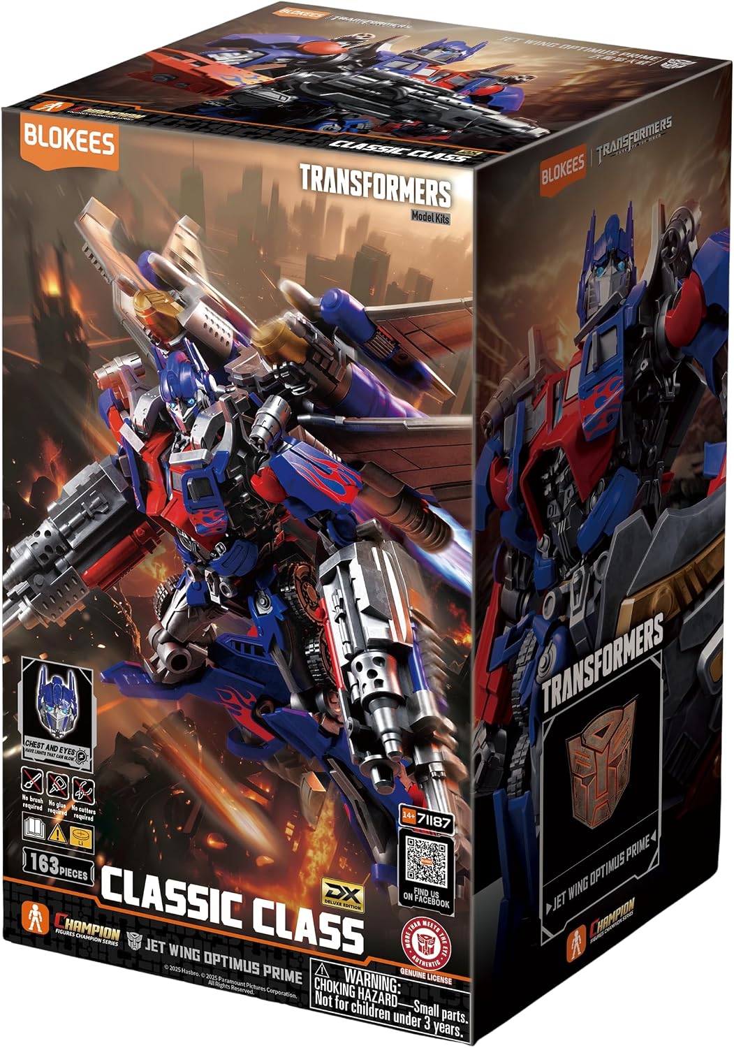 BLOKEES - Transformers Classic Class Movie 3 Jet Wing Optimus Prime Model Kit