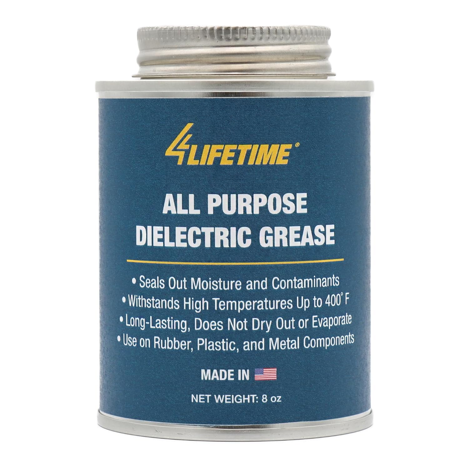 Dielectric Grease for Electrical Connectors - 8oz Brush Top Can, Mess Free Application, Dielectric Grease Automotive, Electric Grease for Optimal Performance