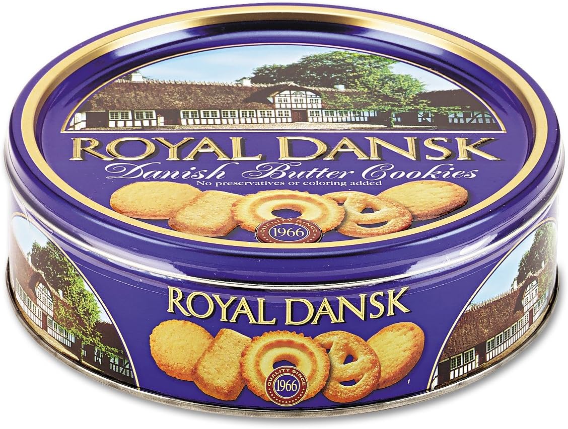 Royal Dansk Cookies Danish Butter 12oz Tin Case Pack 2 by Royal Dansk