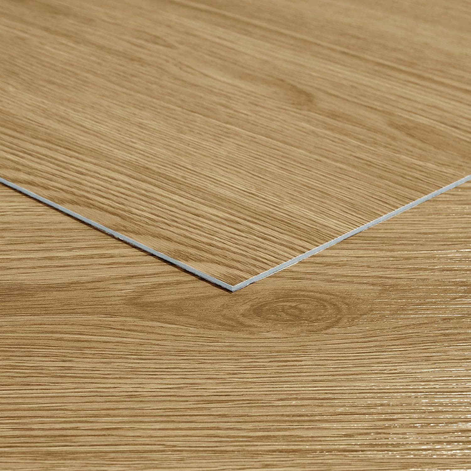 Livelynine Natural Wood Floor Tiles Waterproof Peel and Stick Floor Tile Wood Vinyl Flooring Laminate Flooring Bathroom Self Adhesive Sticky Tiles for Kitchen Basement RV Cover 12x12" 4-Sheets Oak