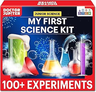 Doctor Jupiter My First Science Kit for Kids Ages 4-5-6-7-8| Birthday Gift Ideas for 4-8 Year Old Boys & Girls| Toy Stem Kit with 100+ Experiments| Learning & Educational, Preschool Activities
