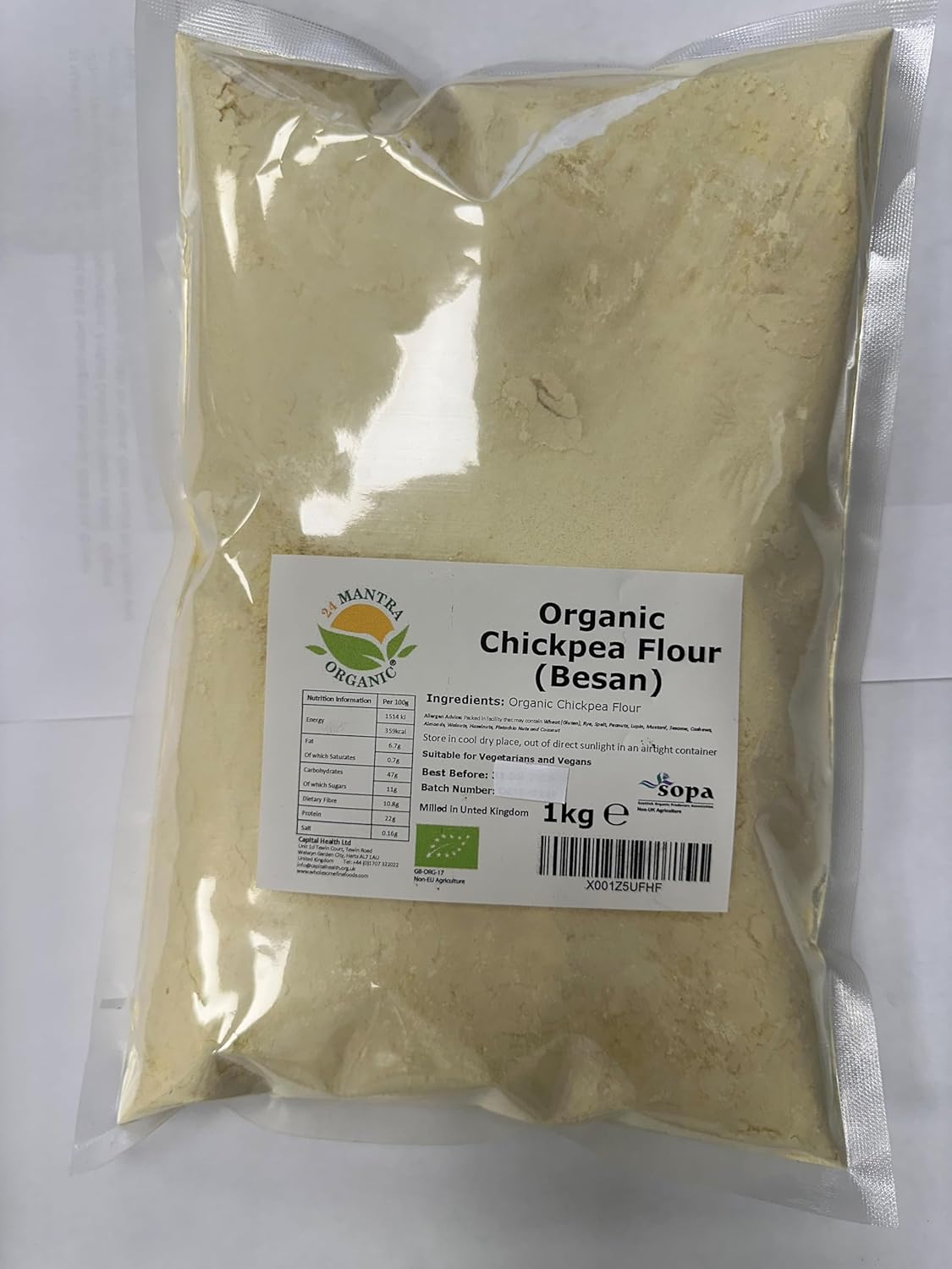 24 Mantra Organic Chickpea Flour Besan 1kg