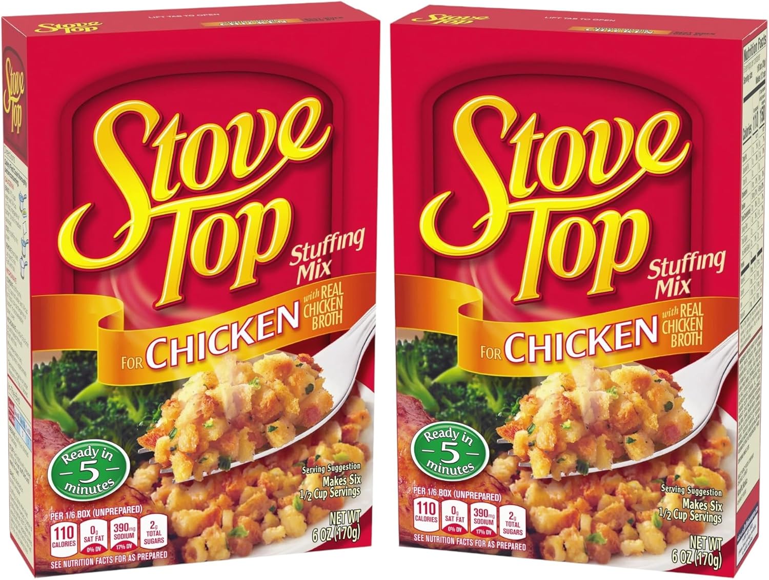 Stove Top Stuffing Mix 170g | Multipack (Pack of 2, Chicken)
