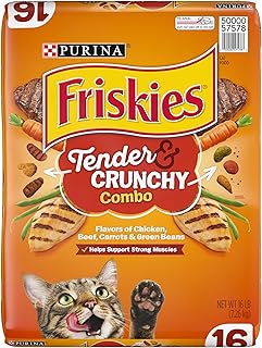 Purina Friskies Dry Cat Food, Tender & Crunchy Combo - 16 lb. Bag