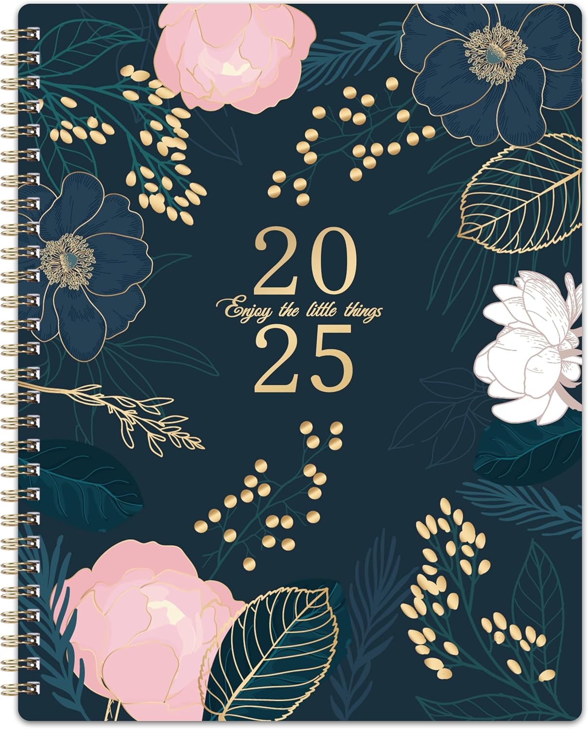 2025 Planner - Planner 2025, January 2025 - December 2025, Planner 2025, Weekly & Monthly Spreads, 8'' x 10", Tabs, Twin-wire Binding, Check Boxes