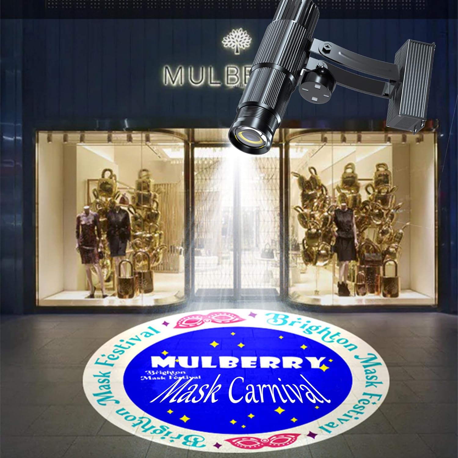 Custom 20/30/60/90/110W Logo Projector Lights for Store Business Advertising Projection or Wall Outdoor Waterproof HD LED Wedding Home Theater Kids Adult Bedroom Decor