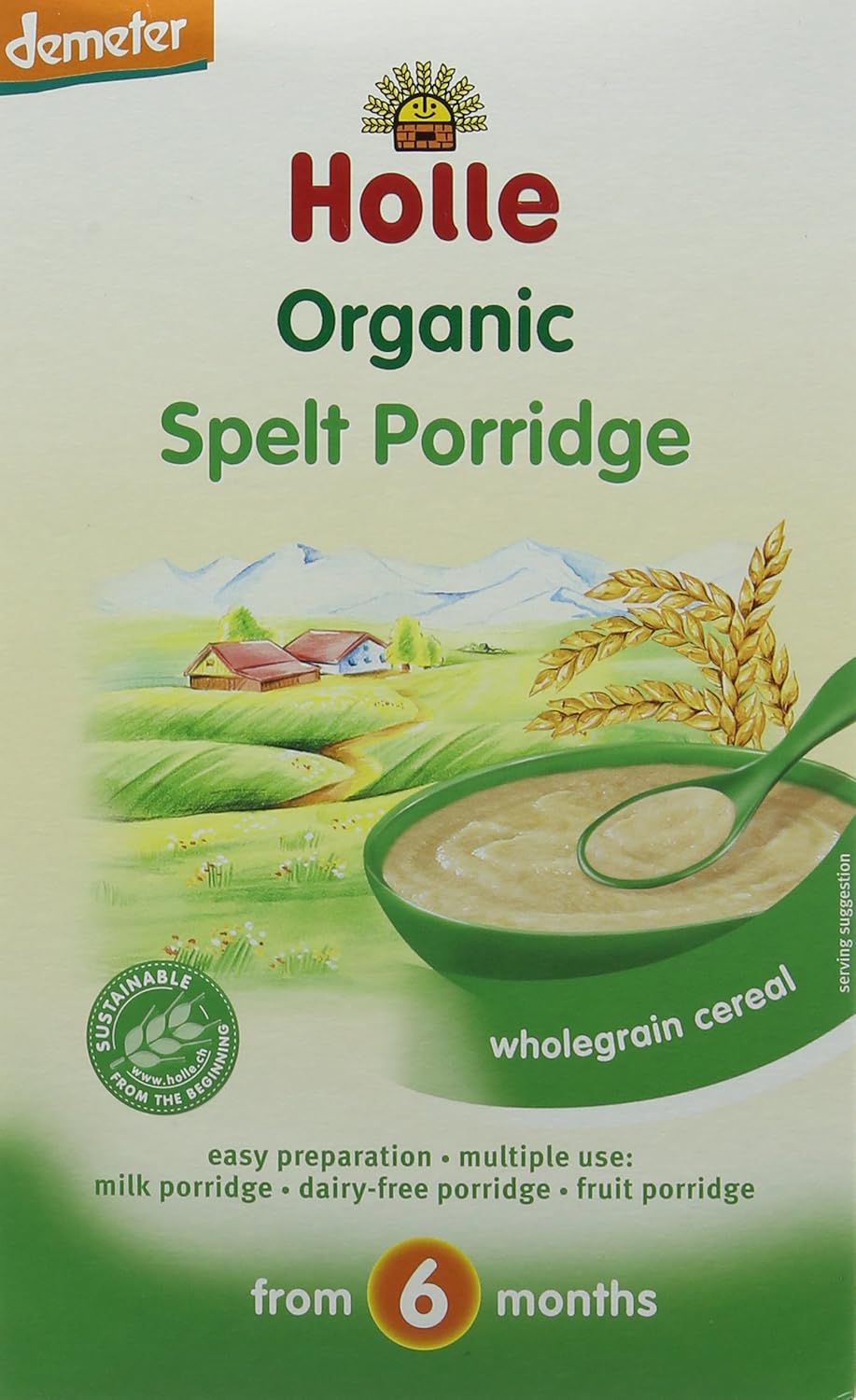 Holle Organic From 6 Months Spelt Porridge 250 g (Pack of 3)