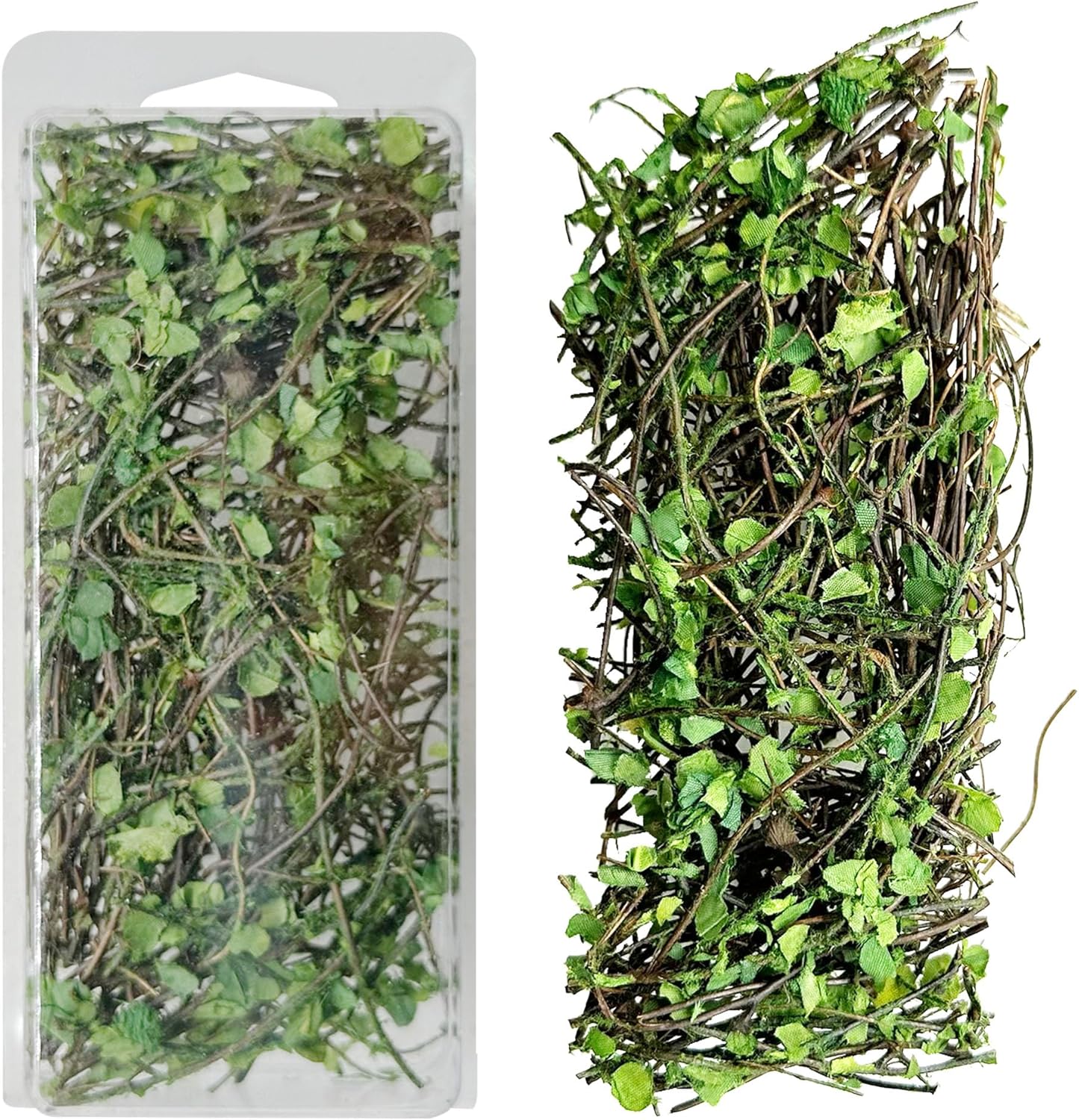 Woohome Model Scenery Leaf, 1 PCS Realistic Miniature Leaves Simulation Leaves with Tweezers for Train Landscape Railway Artificial Grass Modeling