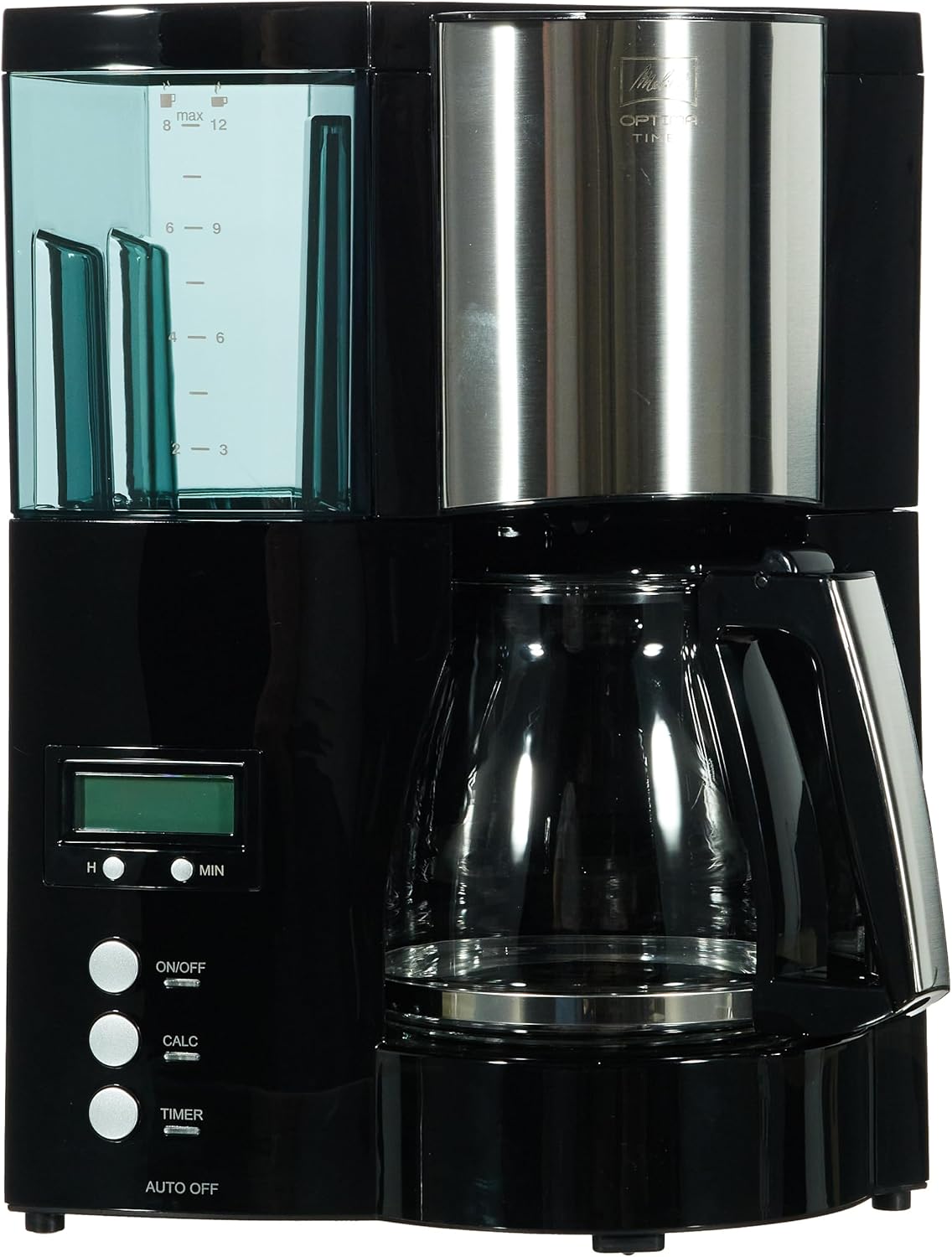 Melitta 100801 Optima Timer FCM, Plastic, 850 W, 1.2 liters, Black
