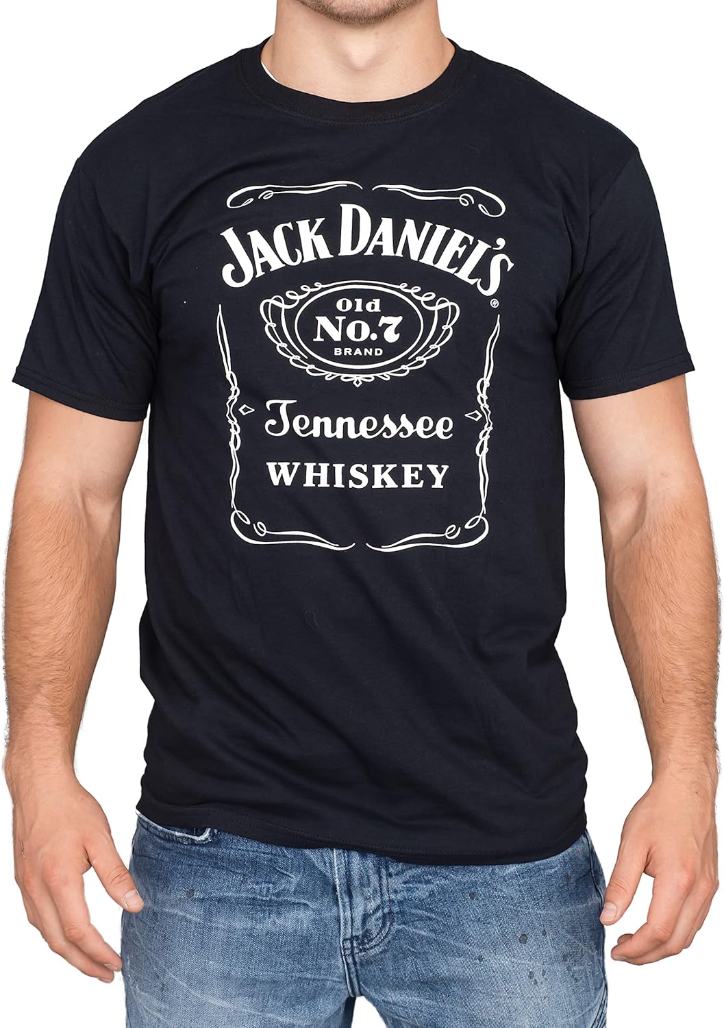 Jack Daniel's Men's Daniel's Label T-Shirt - 15261400Jd-89