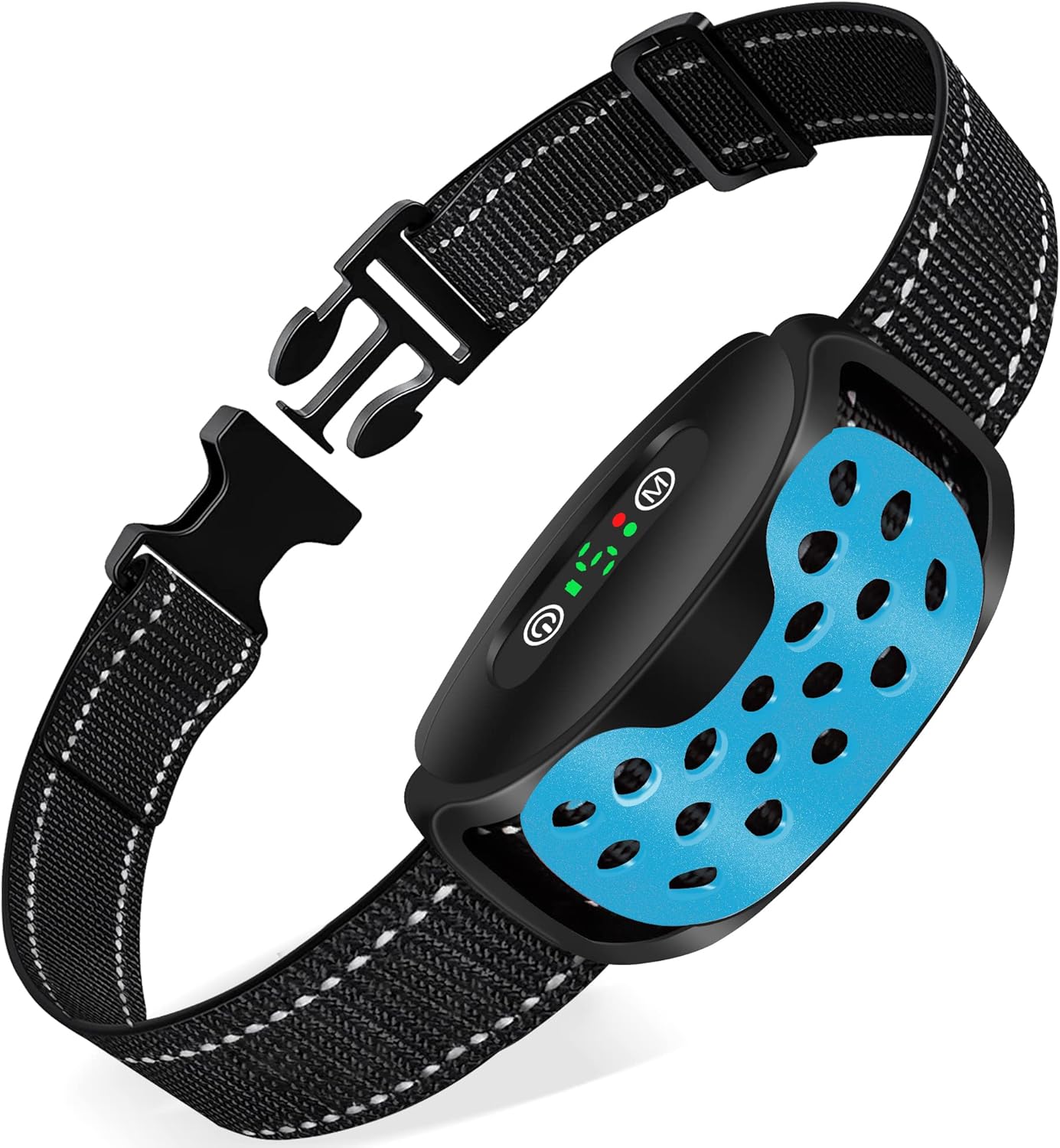 Anti Barking Dog Collars, Bark Collar Stop Dog Barking with Vibration & Beep Modes Harmless Training Dog Collar for Small Medium Large Dogs No Bark Collar Rechargeable IP67 Waterproof Humane-Blue