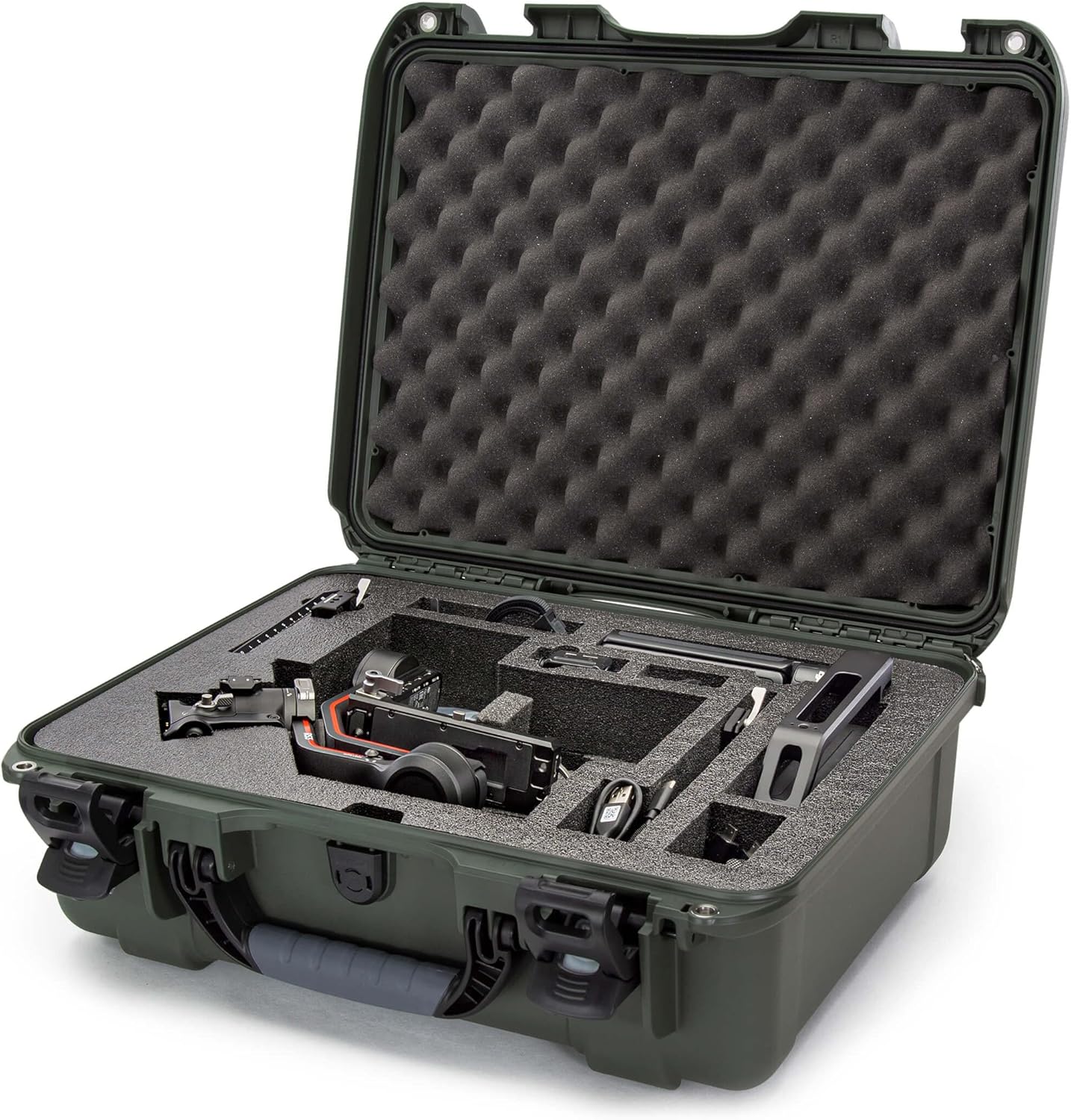 Nanuk 930 Waterproof Hard Case with Custom Insert for The DJI Ronin S3, S3 Combo, S3 PRO, S3 PRO Combo - Olive (930S-080OL-0A0-C0634)
