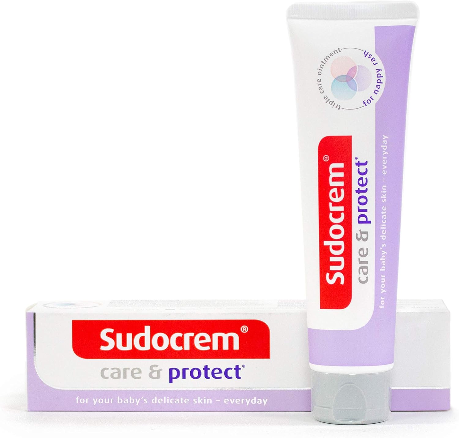 Sudocrem® Care & Protect™ Nappy Cream - Triple Care Ointment Protects Against Nappy Rash, 100g (Pack of 1)