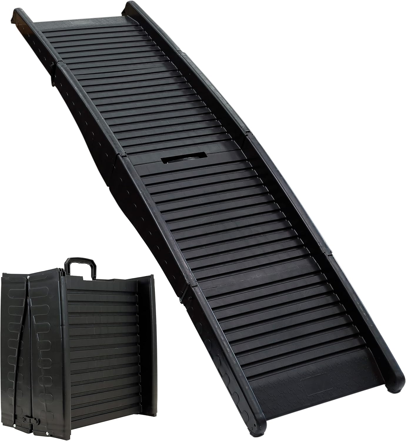 Streetwize - Non Slip Foldable Pet Ramp, Hold up-to 75kg- Heavy Duty Dog Ramp, Lightweight - Portable Pet Ramp, 4x4's, Cars, Van's (SWPET18)
