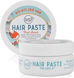 LANE & CO. Hair Paste - Plant-Based Styling Paste for Babies, Toddlers, Kids - Natural & Organic Formula, Safe & Non-Sticky, Tame Bed Head & Flyaway Hair, 2oz