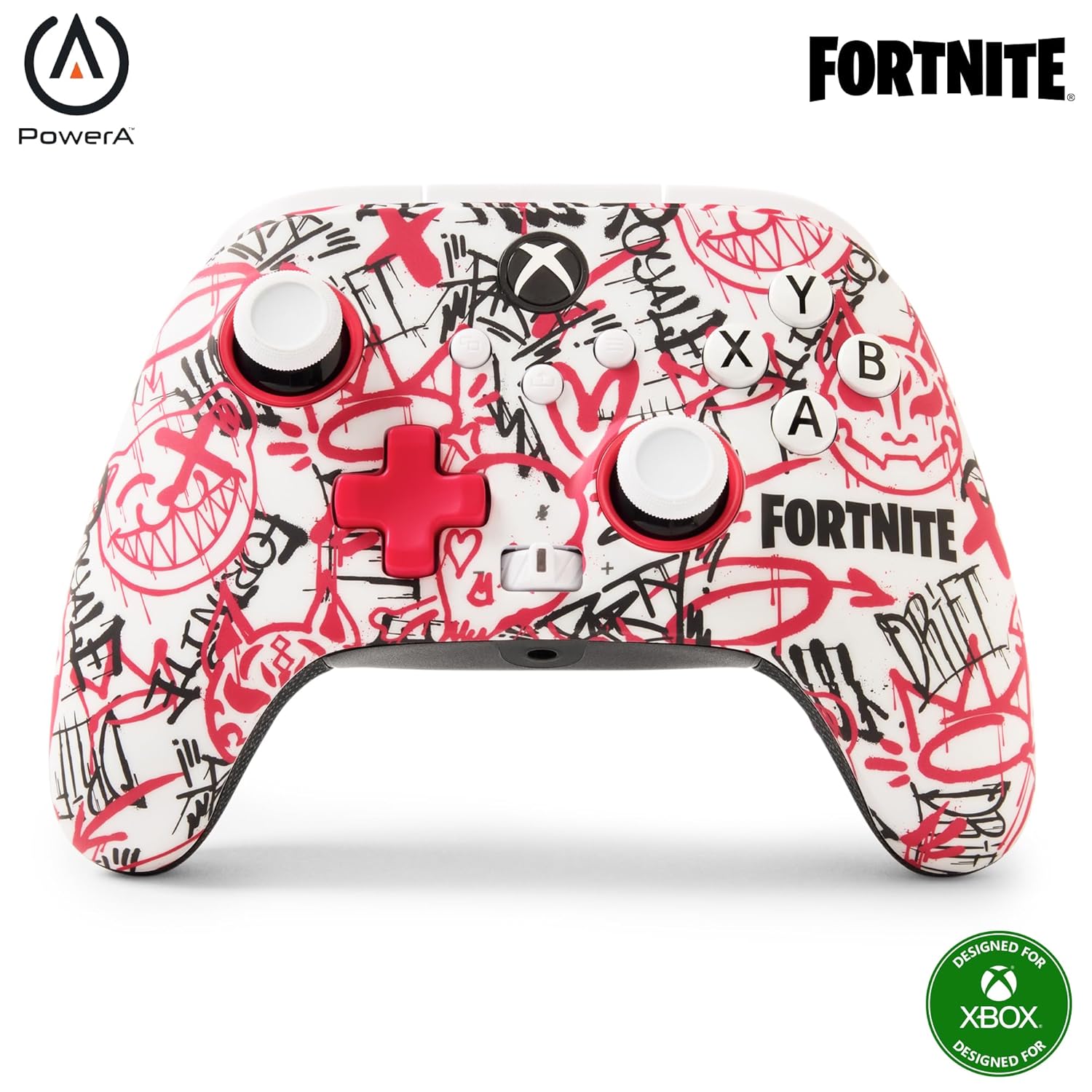 PowerA Wireless Controller for Xbox Series X|S - Fortnite SE, bonus virtual item included, hall effect thumbsticks, low latency wireless, Officially Licensed - for Xbox Series X|S and works on Xbox One and Windows 10/11, Bonus Virtual Item Included