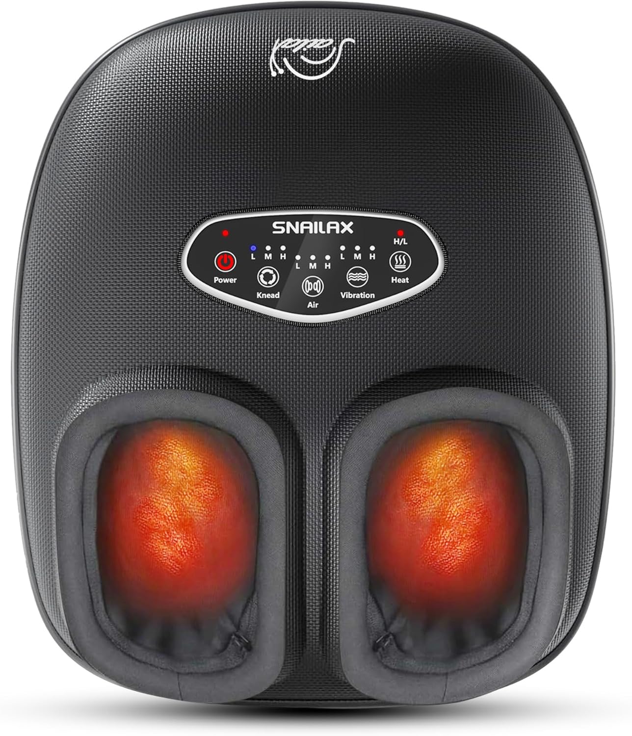 Snailax Shiatsu Foot Massager with Heat, Deep Kneading, Compression, Vibration, Feet Massager Machine for Plantar Fasciitis, Neuropathy, Foot Warmer Under Desk, Size 13, Gifts for Men, Women