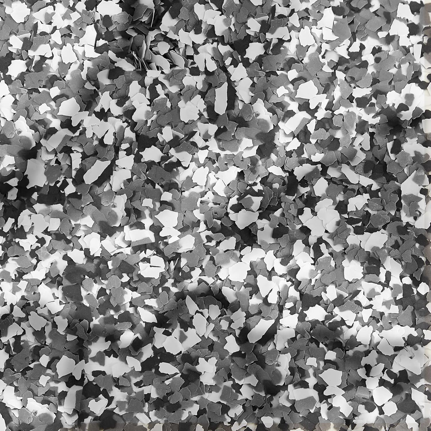 Fabbay 9 Kg/ 20 lb Decorative Color Chips Garage Floor Epoxy Kit Blend Paint Flakes Concrete Floor Coatings for Garage Paint Interior Exterior Walls(Black White Gray)