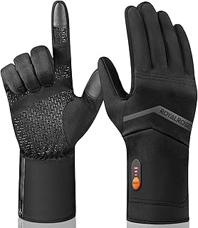 Heated Gloves Liners for Men Women, Winter Warm Gloves Liners for Arthritis Raynaud's, Rechargeable Waterproof Thin Heated Work Gloves for Ski Golf Hiking Driving
