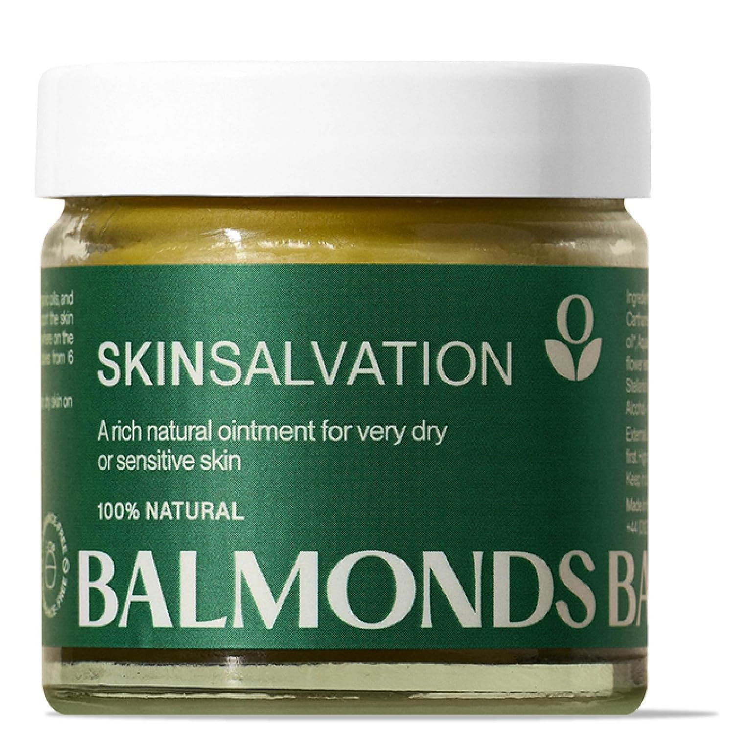 Balmonds Skin Salvation 2.1 fl oz (60 ml) - Salve for Dry, Rough & Sensitive Skin – All-Purpose Intensive Moisturizer with Calendula, Hemp & Beeswax – 100% Natural Balm & Cruelty Free