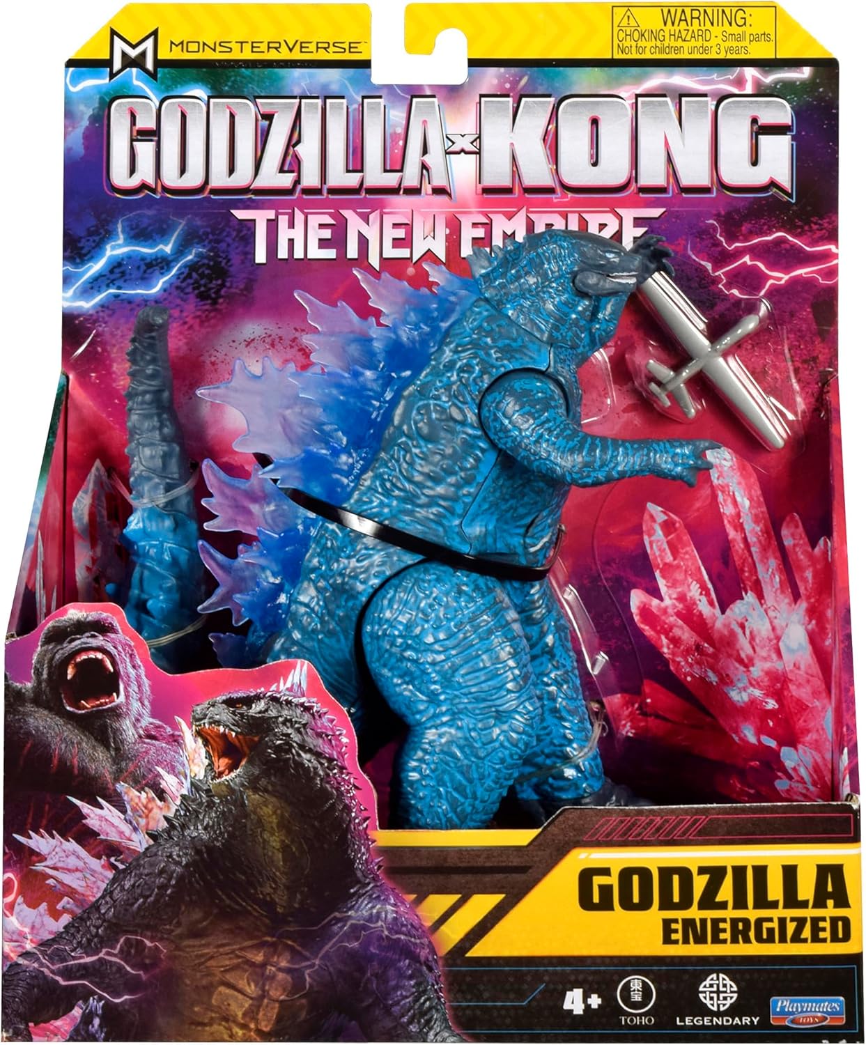 MonsterVerse Godzilla x Kong: The New Empire, 6-Inch Energised Godzilla Action Figure Toy, Iconic Collectable Movie Character, Includes 2.5-Inch Battle Drone, Suitable for Ages 4 Years+