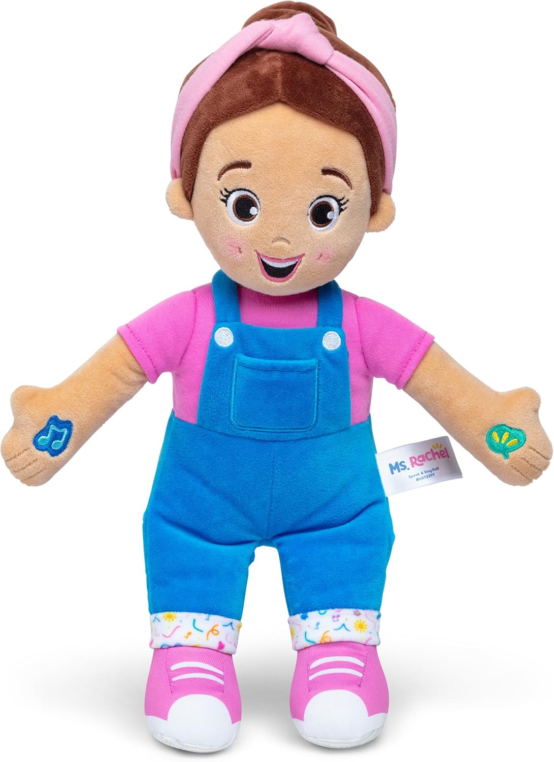 Ms. Rachel Official Speak & Sing Doll, 16” Tall Interactive Toy with 4 Songs & 16+ Phrases, Toddler Toys for Girls & Boys Ages 6 Months to 3+ Years.