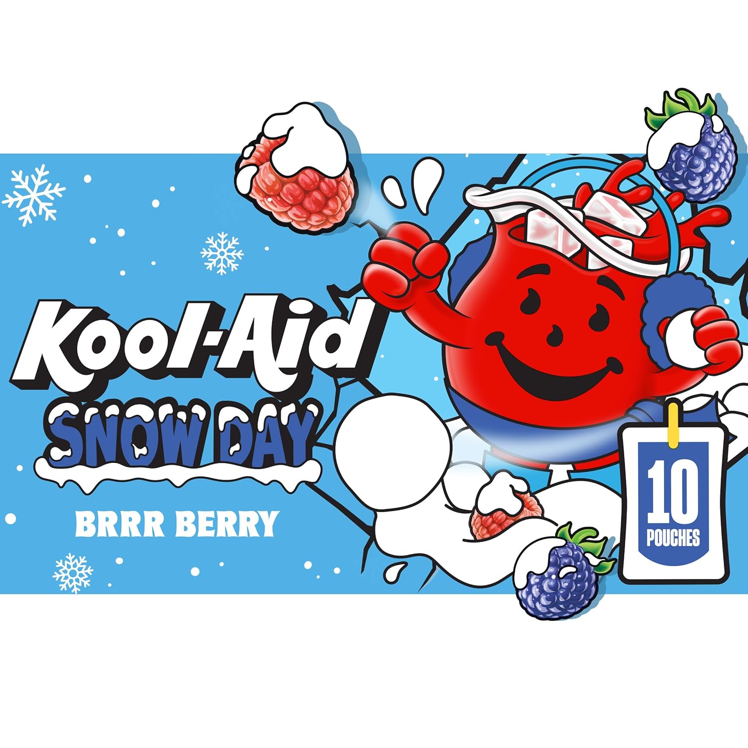 Kool-Aid Ghoul-Aid Scary Berry Artificially Flavored Drink, 10 ct Box, 6 oz Pouches