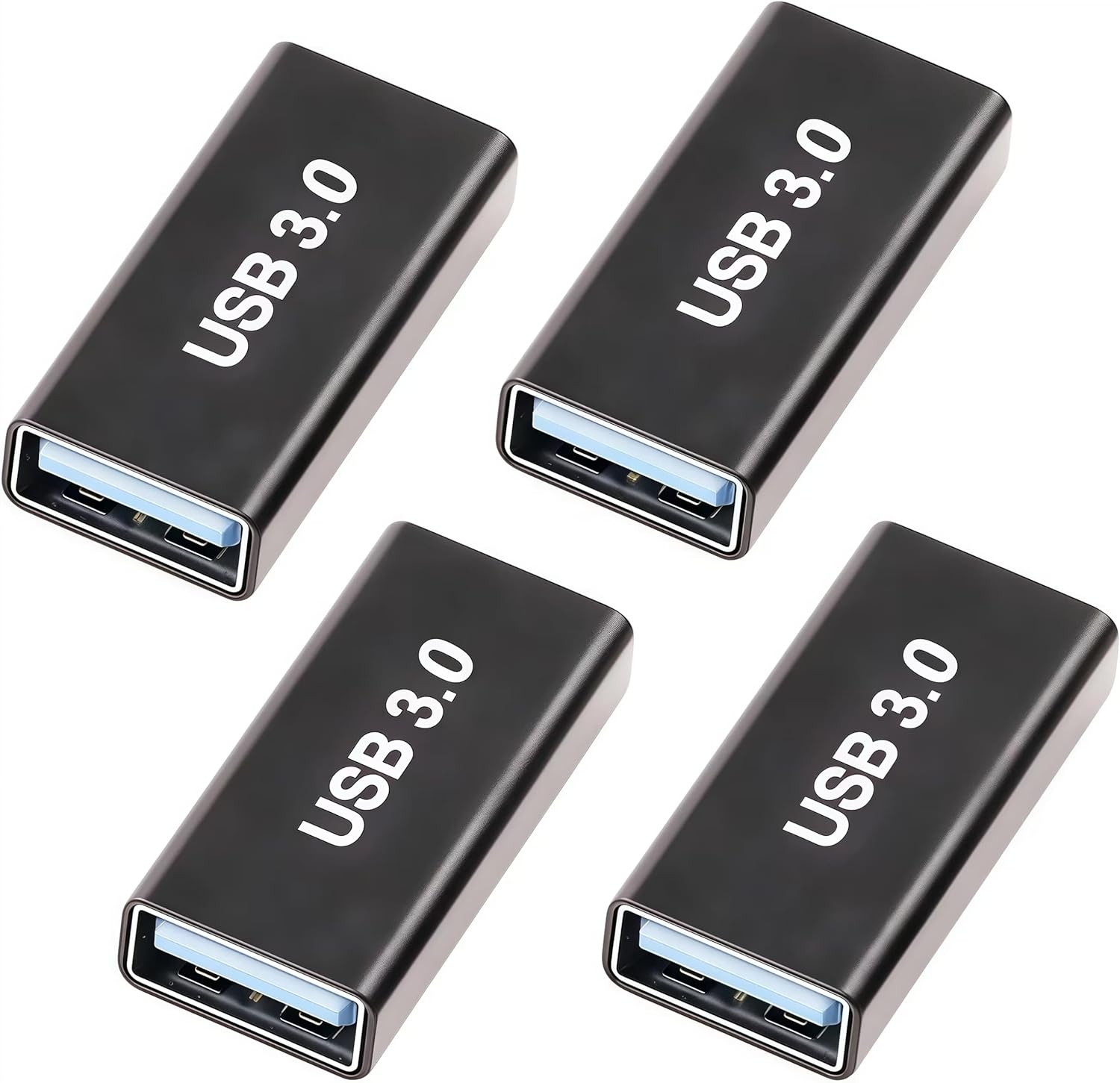 4Pack USB Female to USB Female Adapter for Connecting Two USB Male Ends Devices, Female to Female USB Adapter Extension Connector Compatible with MacBook Pro/Air, IPad Pro Google Pixel,Apple Etc.