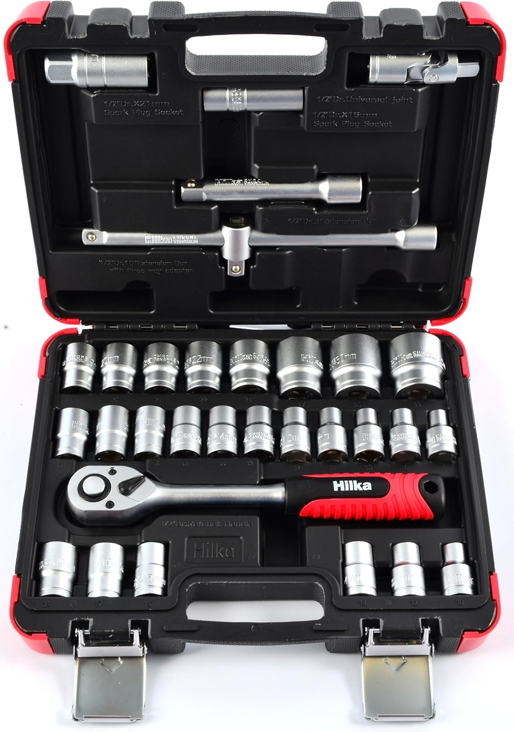 Hilka 01123202 32pce 1/2-inch Drive Socket Set