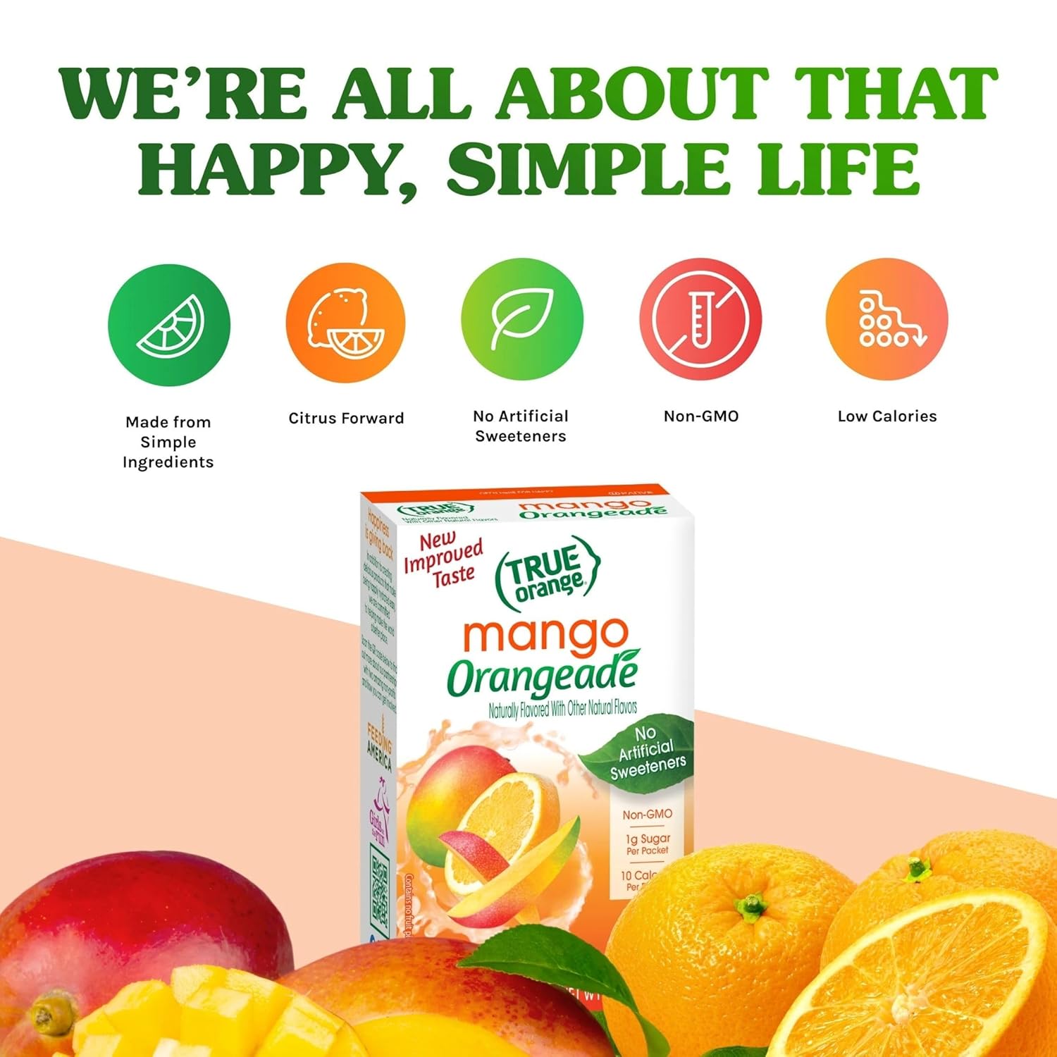 True Citrus Orange, Mango, 1.06 Oz, (Pack of 10- 0.11 oz each)