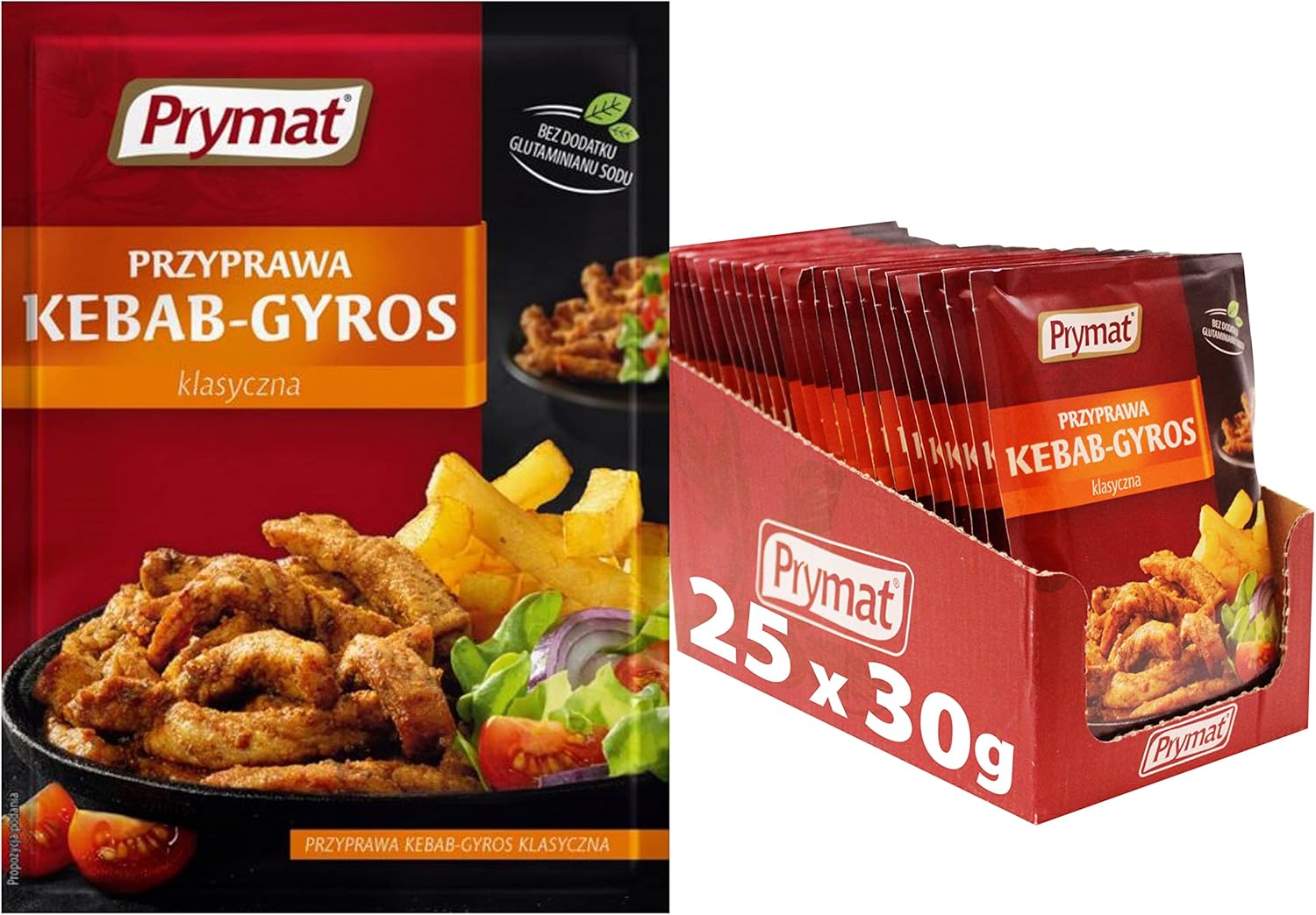 Prymat - Kebab-Gyros Seasoning with Dried Herbs and Spices, 30g (Pack of 25)