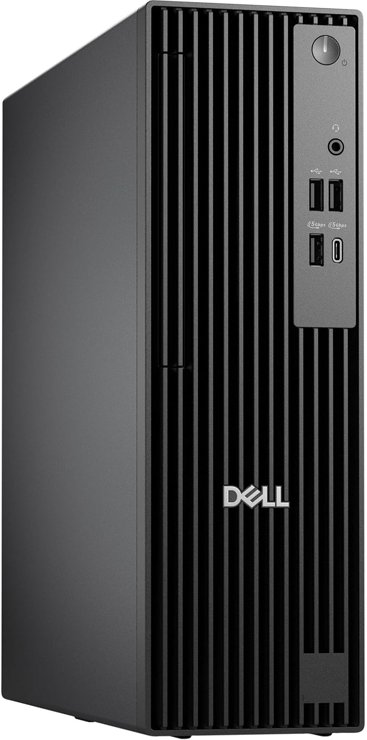 Dell Pro Slim QCS1250 SFF Desktop Computer - Intel Core Ultra 5 235 Processor up to 5.0GHz, 16GB RAM, 1TB NVMe SSD, Intel Graphics, Keyboard & Mouse, Windows 11 Pro – Small Form Factor Business PC