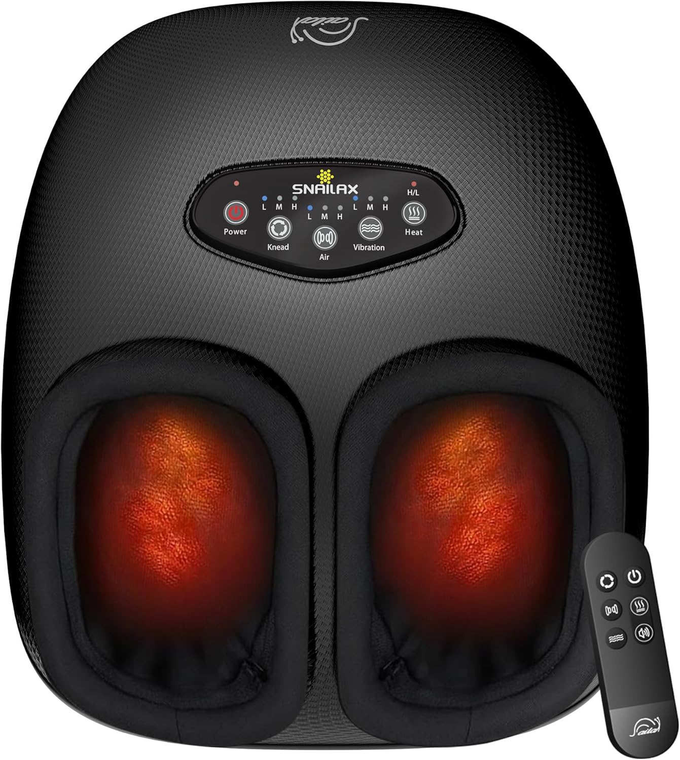 Snailax Foot Massager with Heat with Remote Control, Shiatsu, Compression, Vibration Feet Massager for Pain and Circulation, Gifts for Women Men